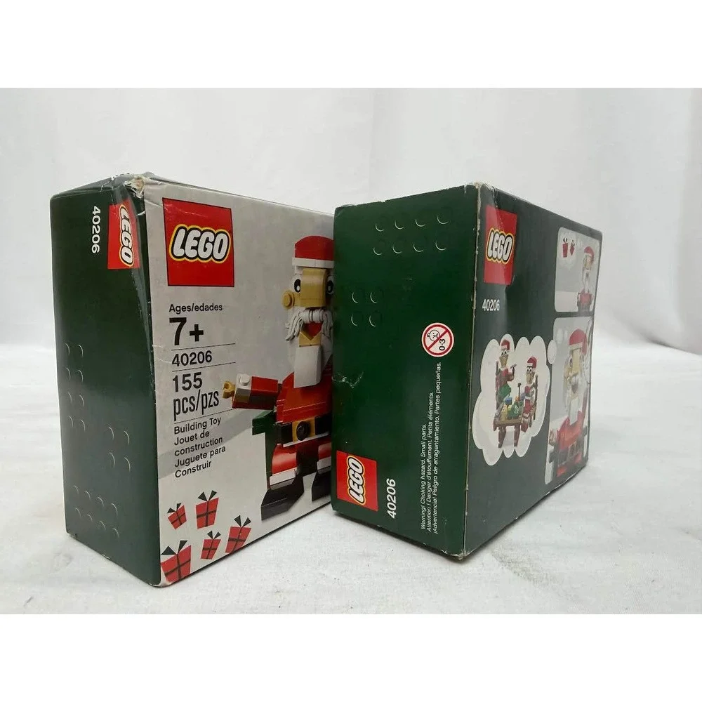 Lot of 2 LEGO 40206 Santa Claus Christmas Building Toy Sets 155 Pcs Each New - Picture 7 of 9